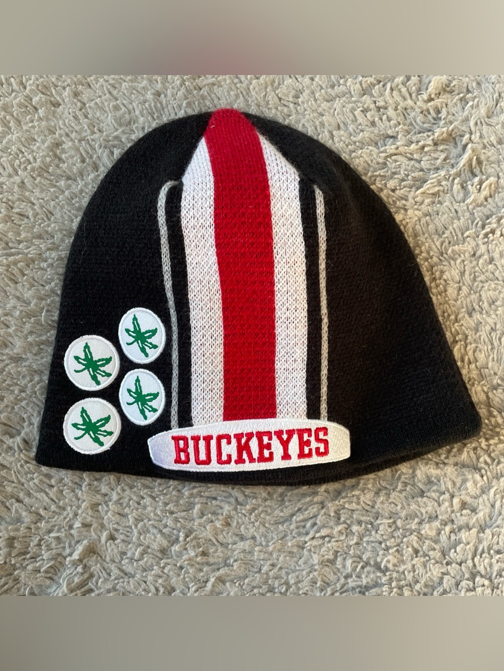 Ohio State Buckeyes Helmet Beanie Hat Youth Boys OSU Official Headwear